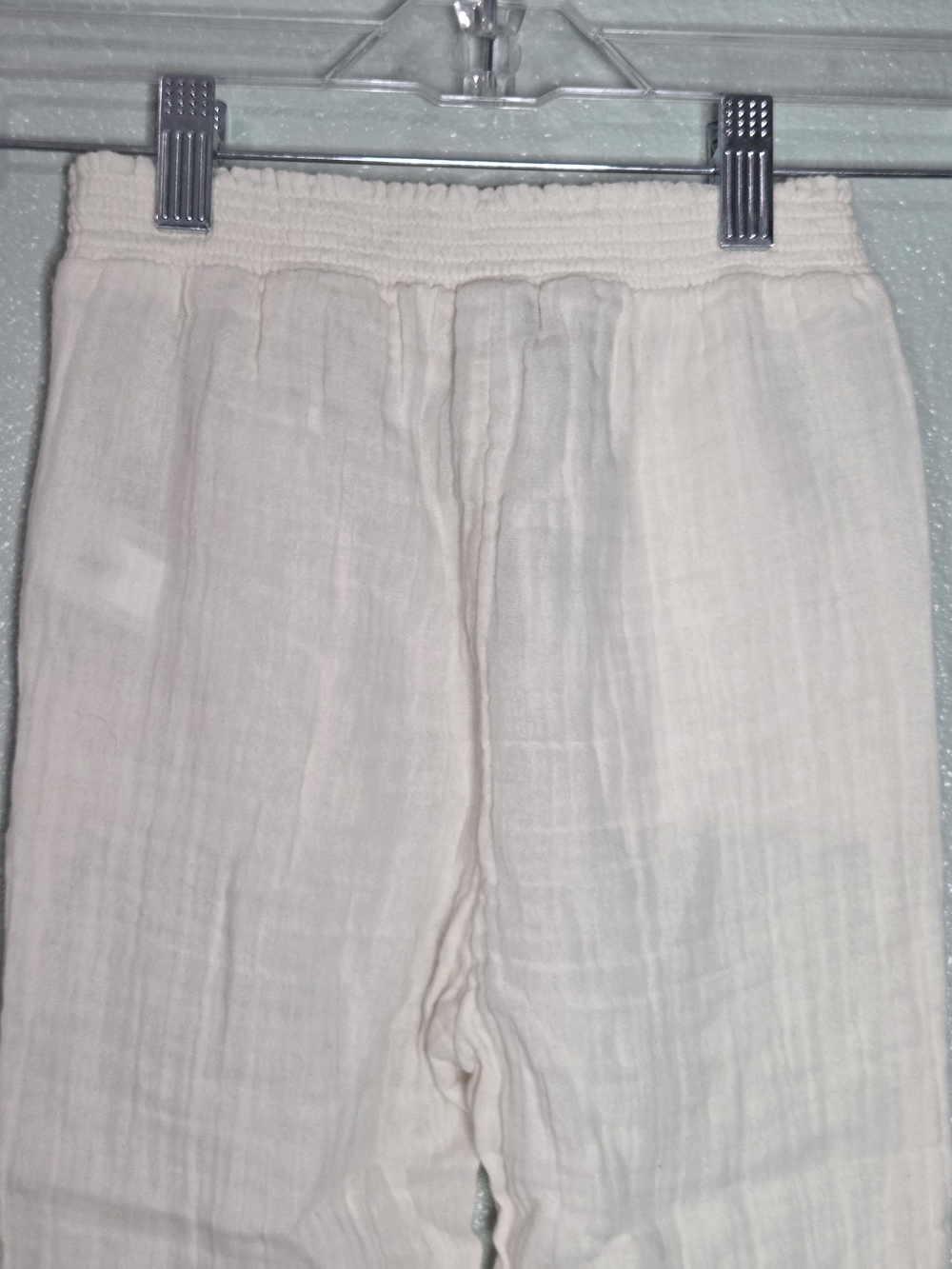Old Navy Girls Cream Gauze Smocked Pull On Pants Size XS 5 NWT - Picture 5 of 11